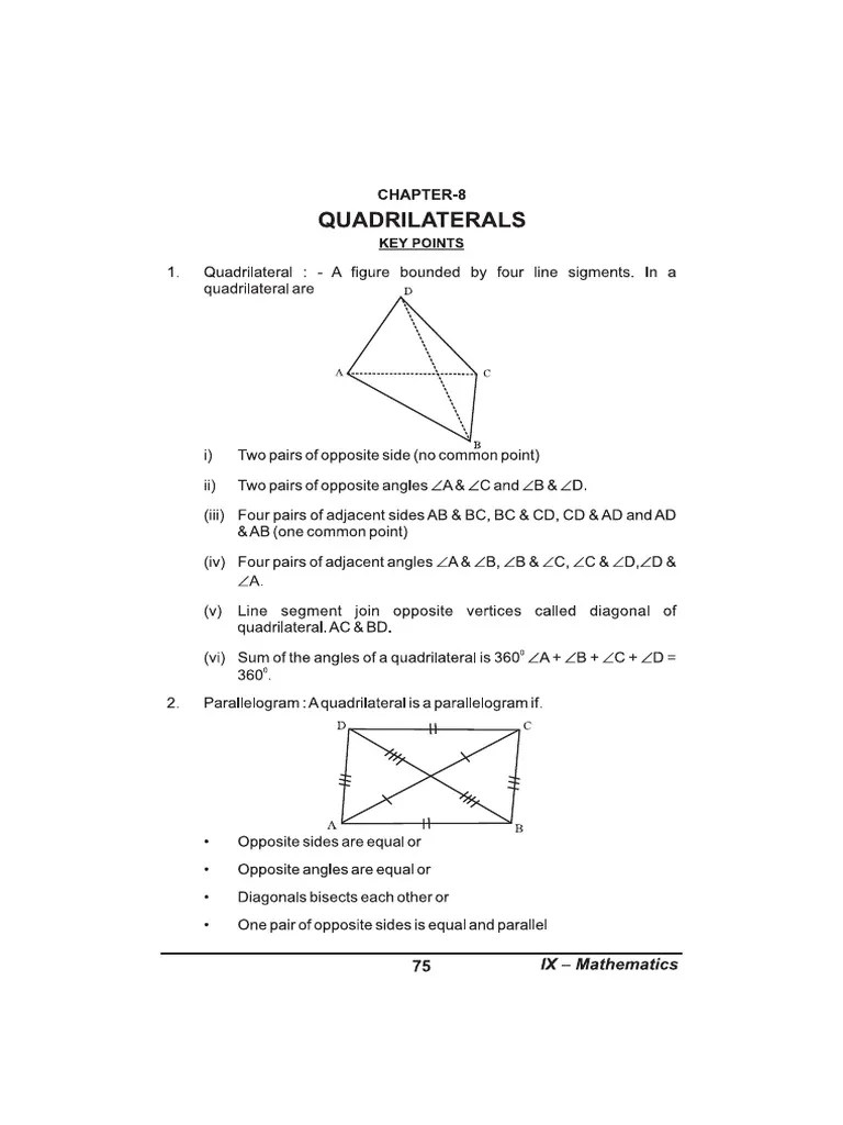 IX 8.quadrilaterals | PDF