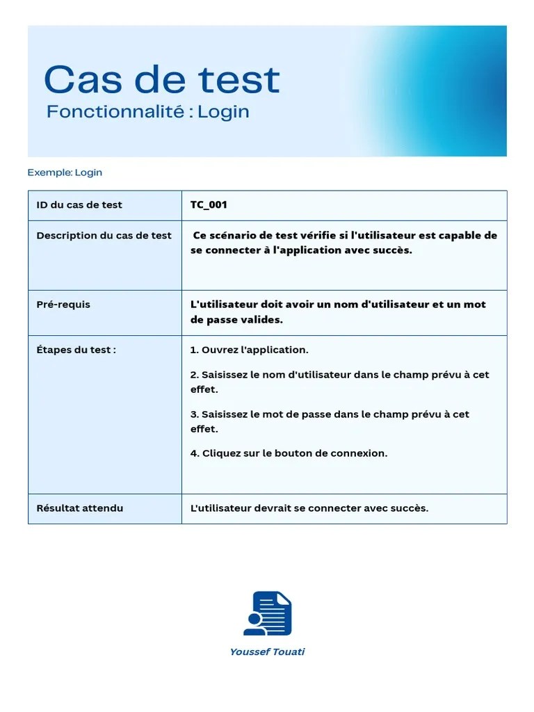 Cas De Test | PDF