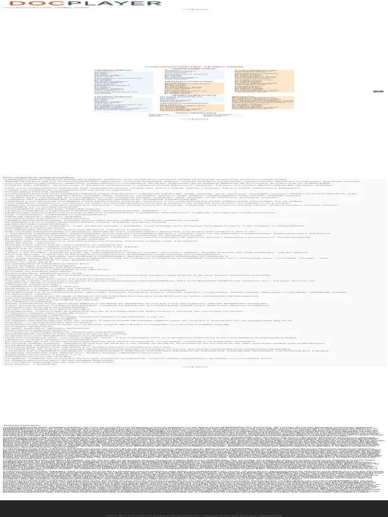 Conjugación Del Verbo Amar - PDF | Descargar Gratis PDF | Verbo ...