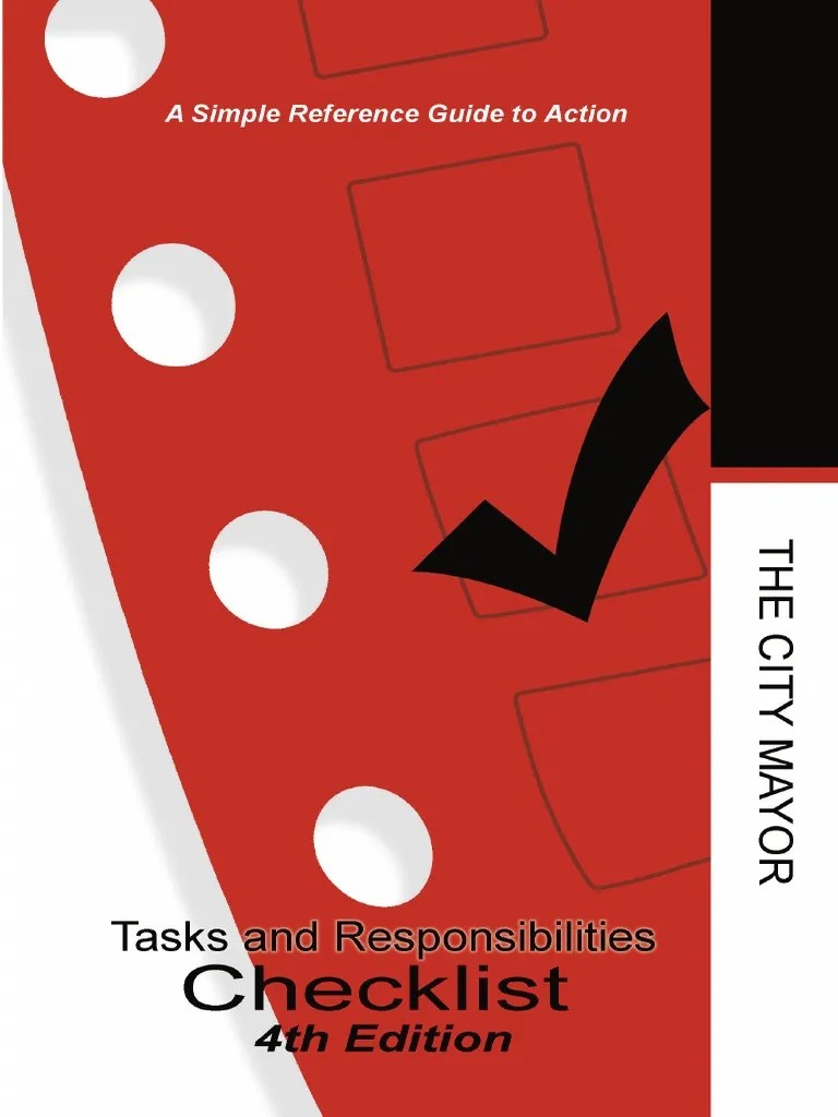 City Mayor Tasks & Responsibilities | PDF | Taxes | Employment