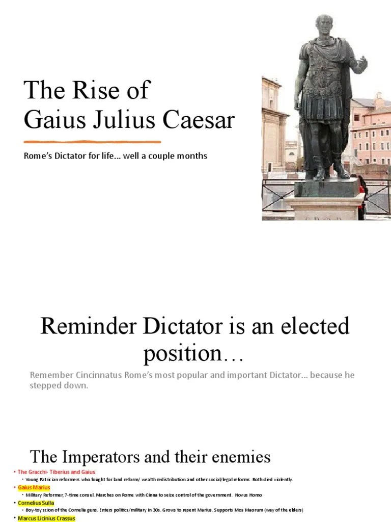 Rise Of Julius Caesar | PDF | Julius Caesar | Cicero