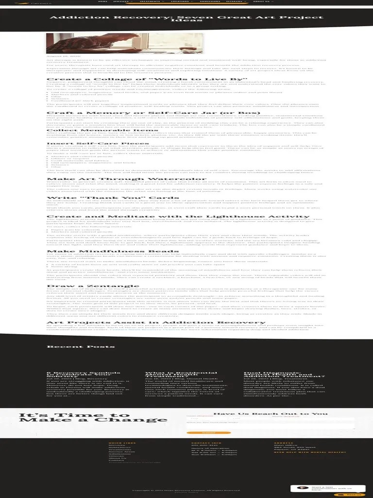 Art Therapy - Addiction Recovery | PDF | Art Therapy | Dual Diagnosis