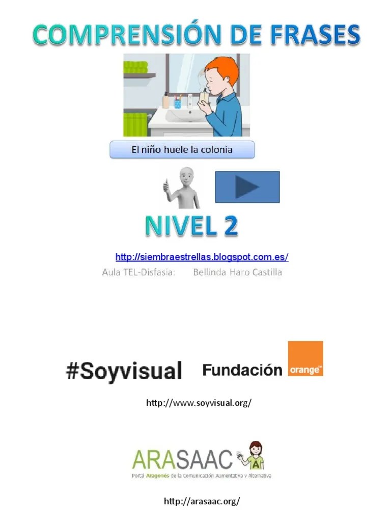 Comprension De Frases Nivel 2 | PDF