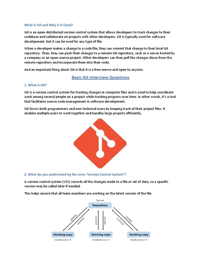 Git Basics For Developers | PDF | Version Control | Computer Architecture