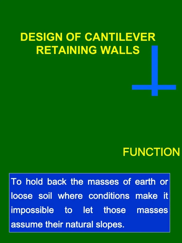 Design Of Retaining Wall PDF | PDF | Soil | Building Engineering