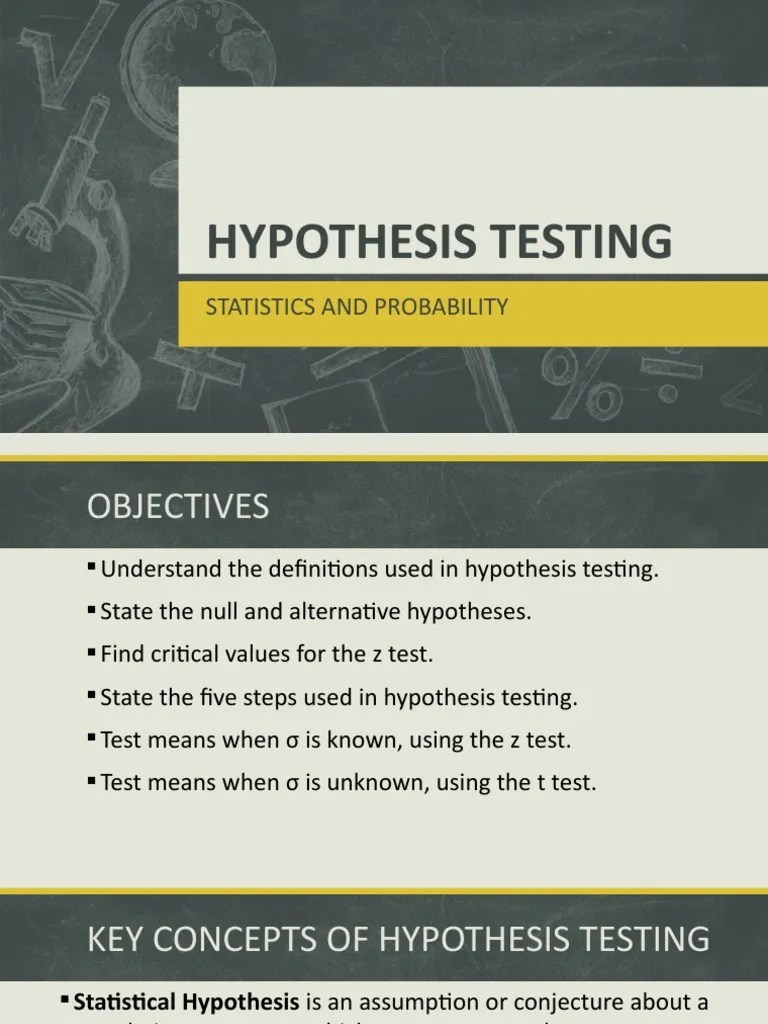 Hypothesis Testing V2.0 | Download Free PDF | Type I And Type Ii Errors | Statistical Hypothesis ...