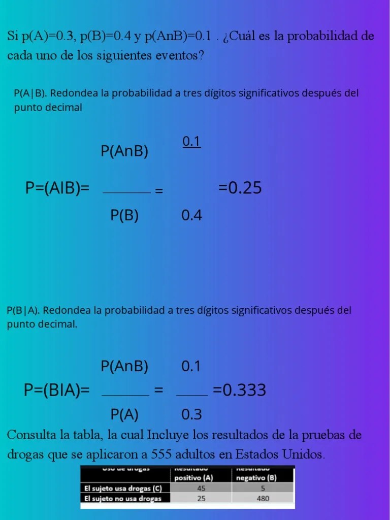 Probabilidad Condicional | PDF | Probabilidad | Probabilidades Y Estadísticas