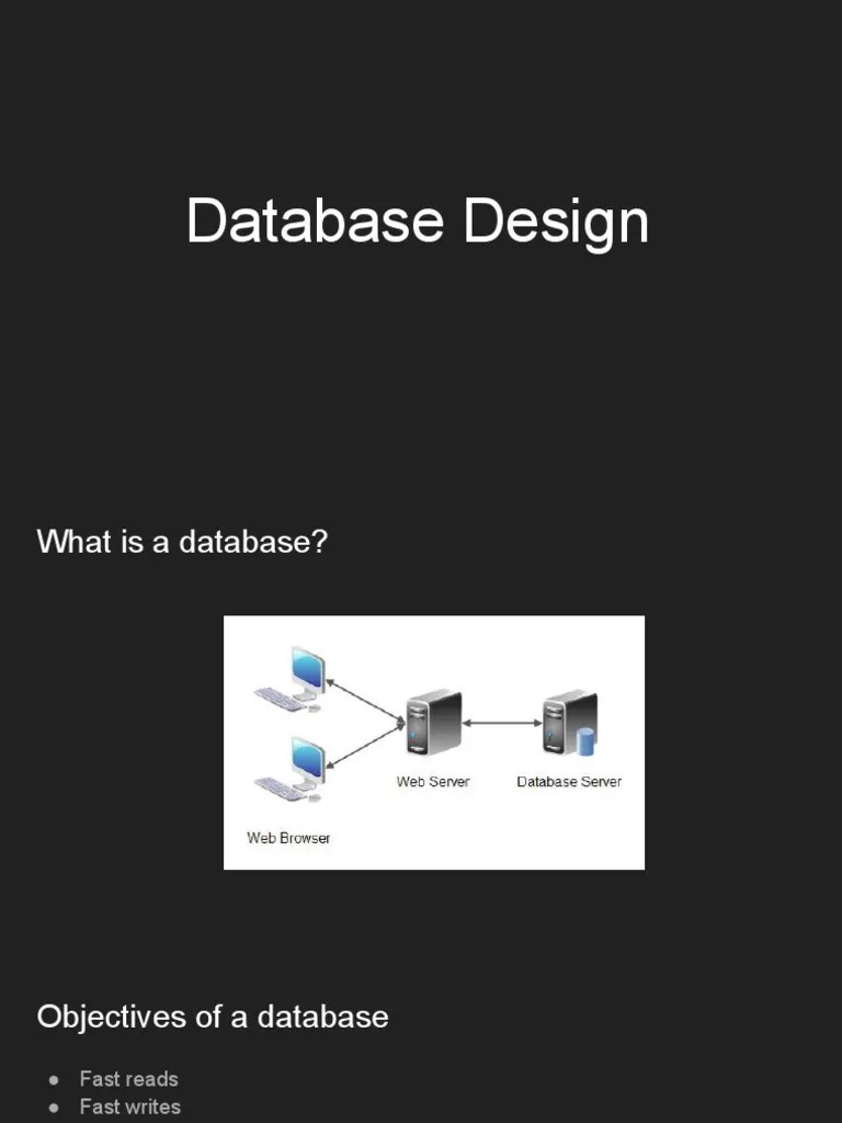 1 - Database Design | PDF | Database Index | Databases