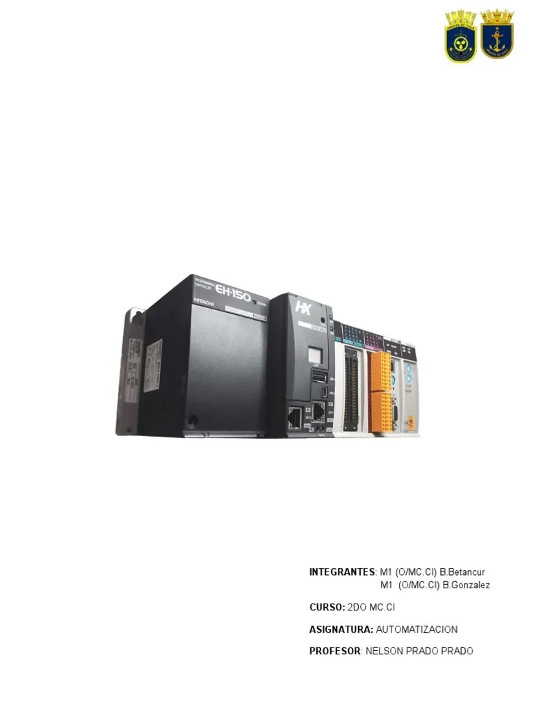 PLC Hitachi | PDF | Controlador Lógico Programable | Unidad Central De Procesamiento
