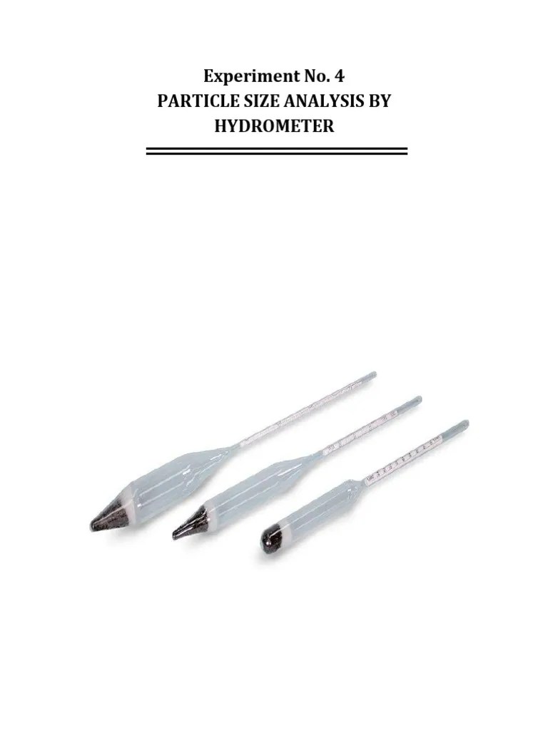 Hydrometer Test | PDF | Particle Size Distribution | Materials