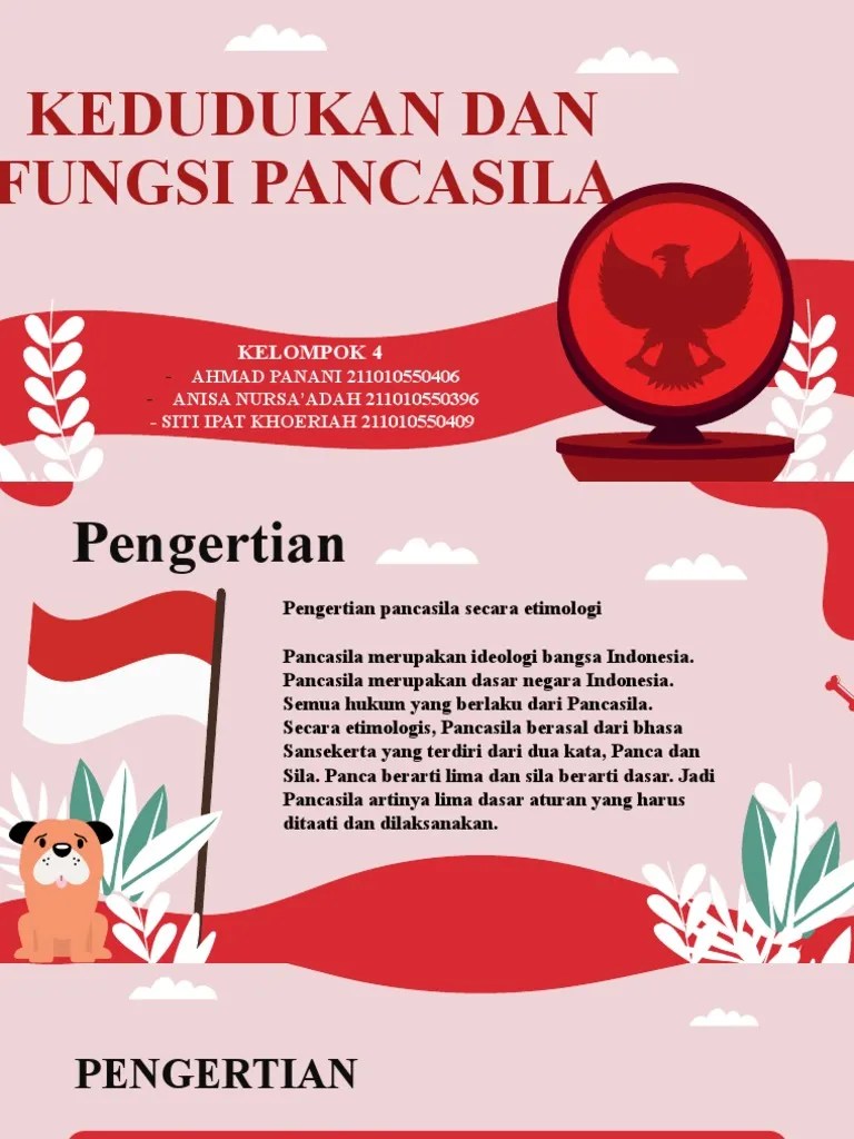 Kedudukan Dan Fungsi Pancasila | PDF
