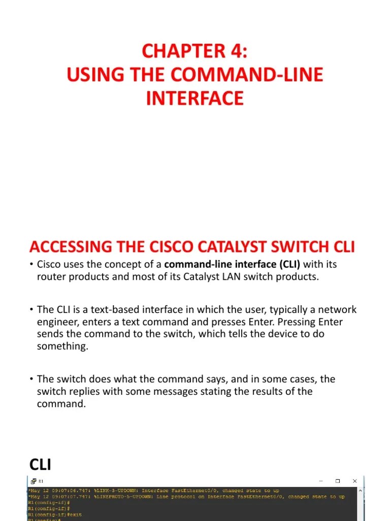 Chapter 4 Using The Command-Line Interface | PDF | Command Line ...