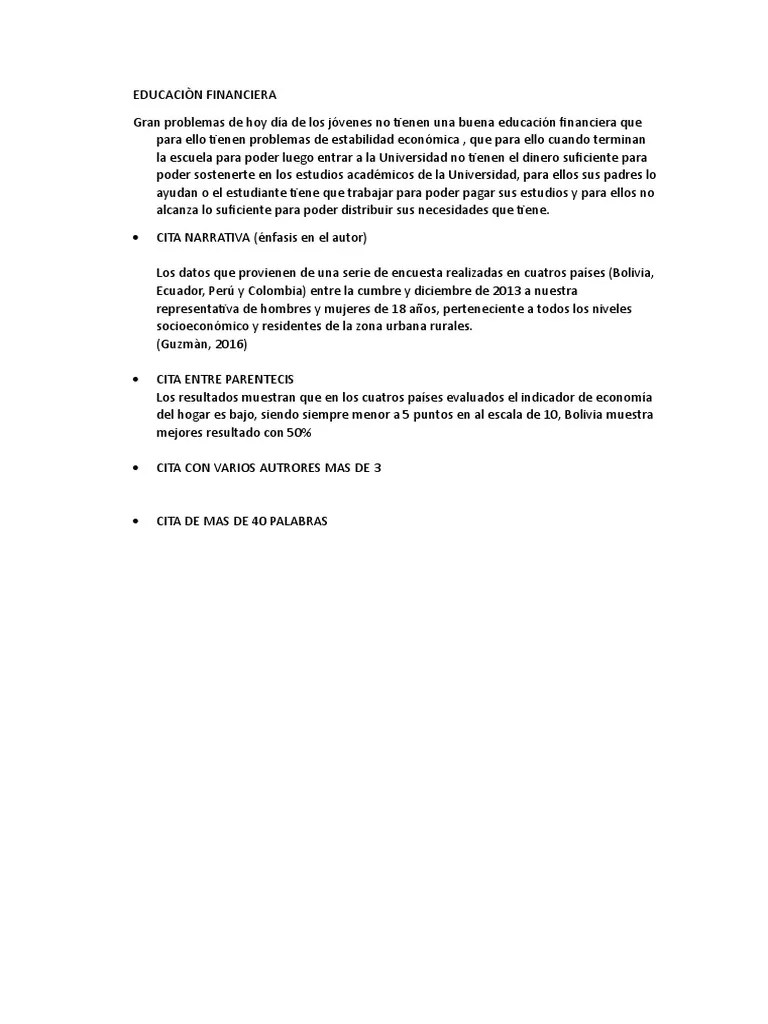 EDUCACIÒN FINANCIERA | PDF