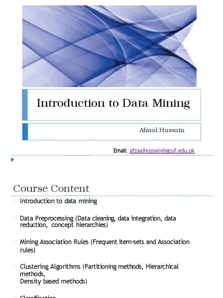 Introduction To Data Mining | Download Free PDF | Data Mining ...