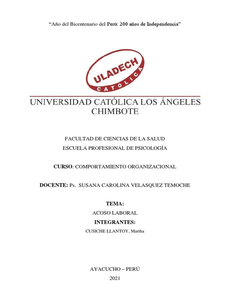 Acoso Laboral | PDF | Abuso Infantil | Sicología