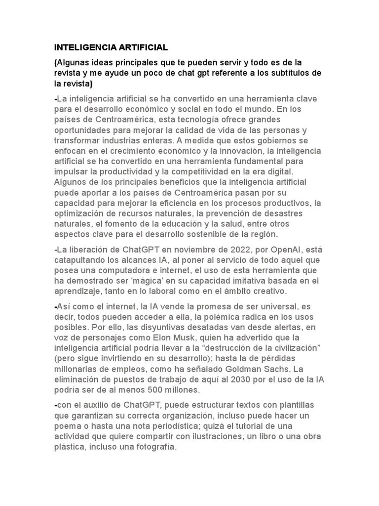 Inteligencia Artificial | PDF