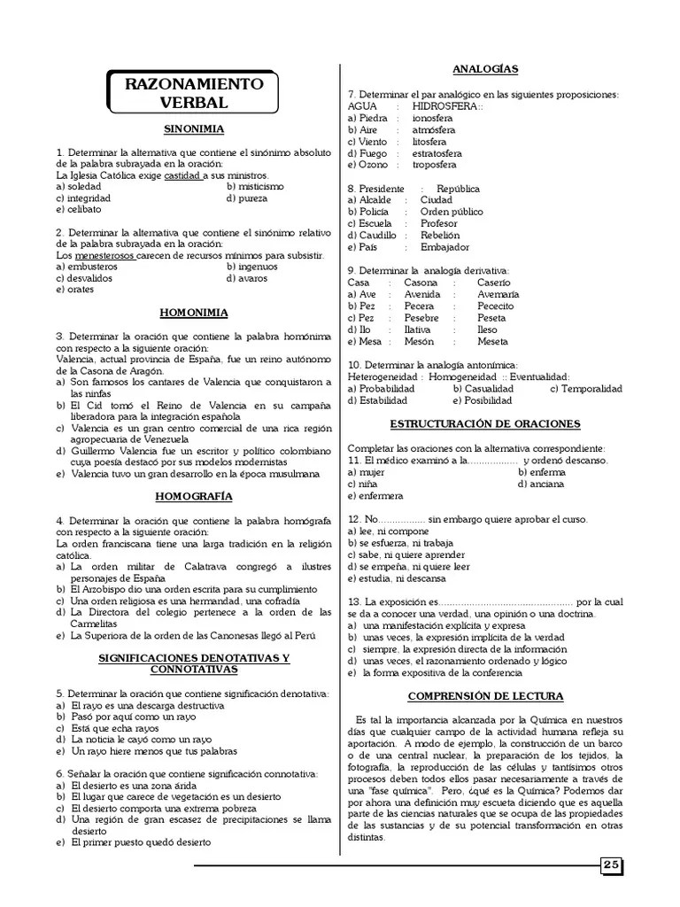 Examen De Admisión UNSAAC 2000 - II | PDF