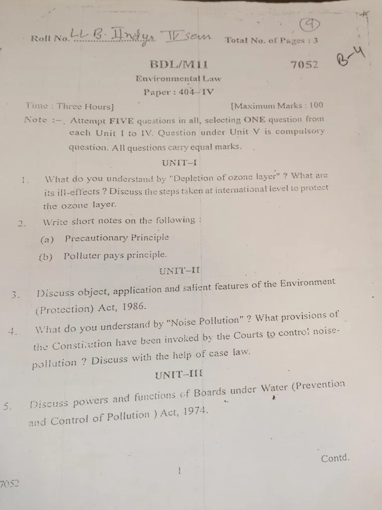 Environmental Law | PDF | Environmental Law | Environmental Protection