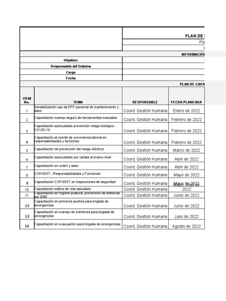 Plan De Formacion 2023 | PDF