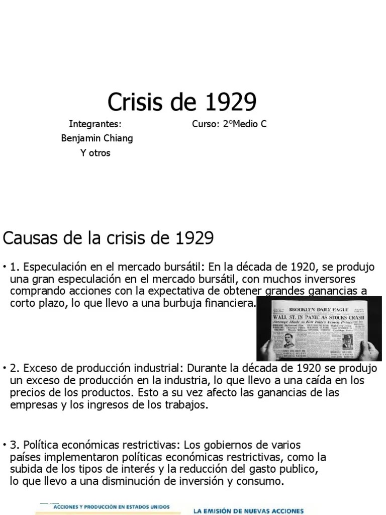 Crisis De 1929 | PDF | Gran Depresion | Economias