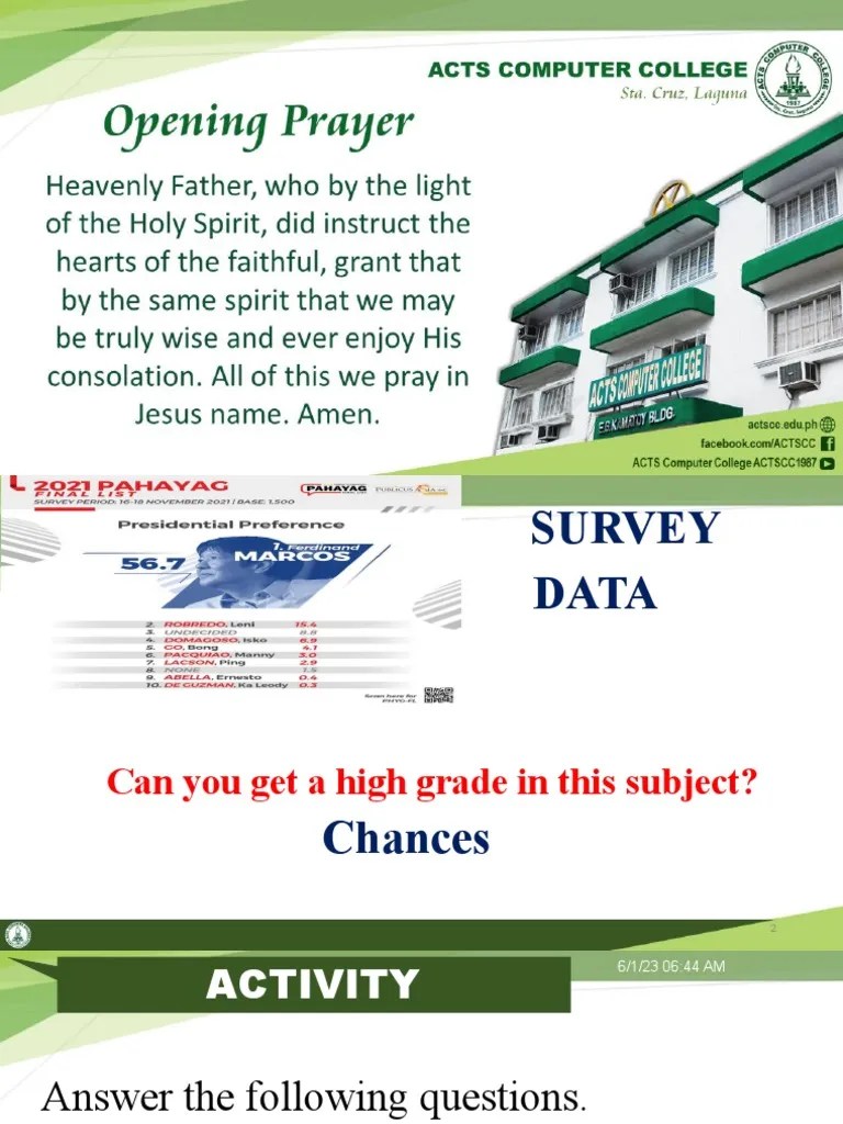 Stat-Module 1 - Random Variable | PDF | Probability Distribution | Random Variable