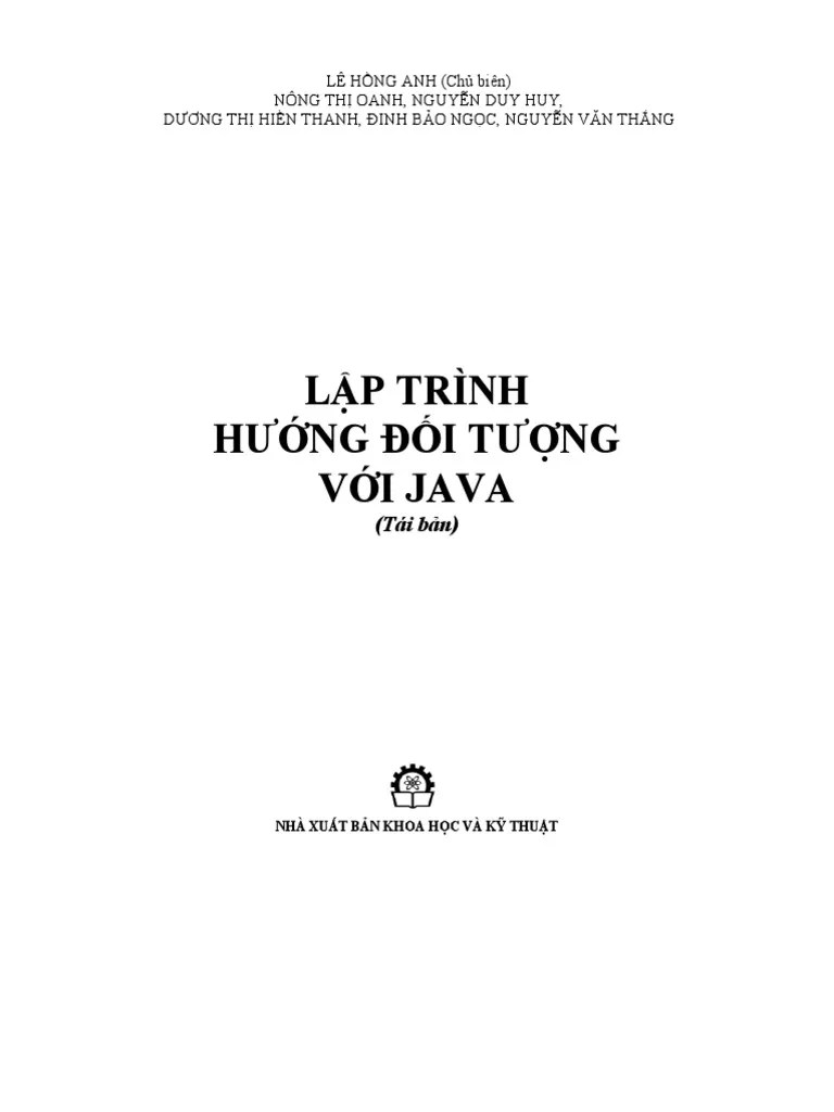 Giáo Trình - Java | PDF