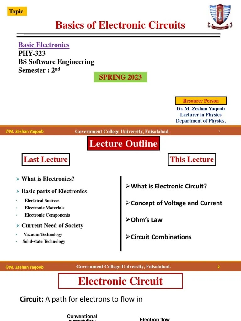 3 - Basics Of Electronic Circuits | PDF | Electrical Resistance And ...