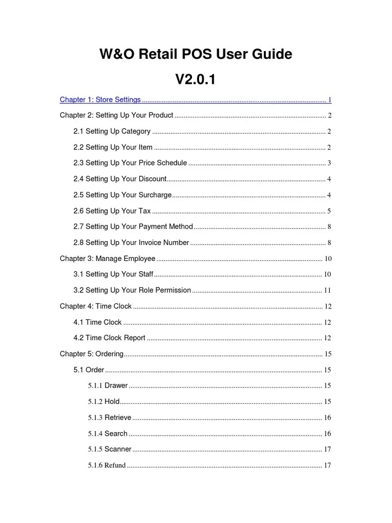 POS Retail User Guide | PDF | Point Of Sale | Receipt