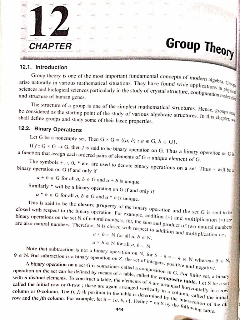 Group Theory Discrete Mathematics Mukesh Bhardwaj | PDF
