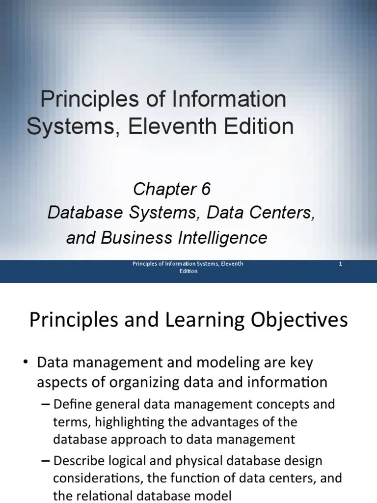 Chapter 6 - Database | PDF