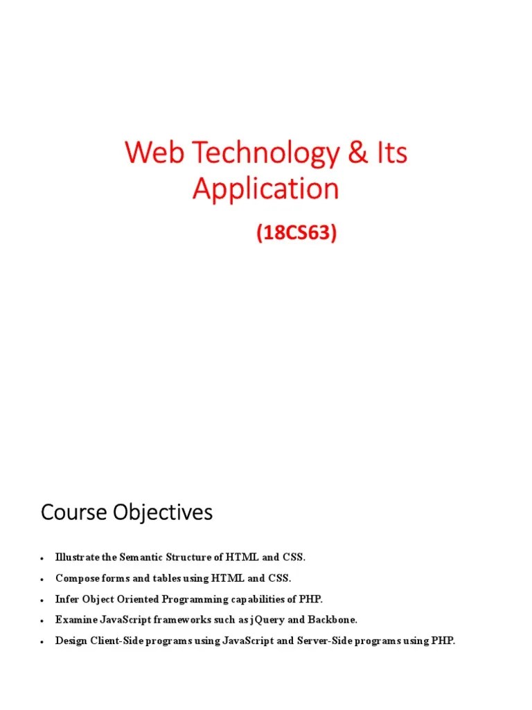 WT M1 - HTML & CSS | PDF | Html | Xhtml