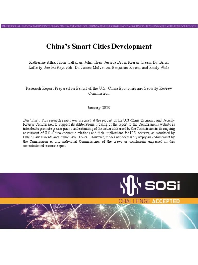 China Smart Cities Development | Download Free PDF | World Politics | China