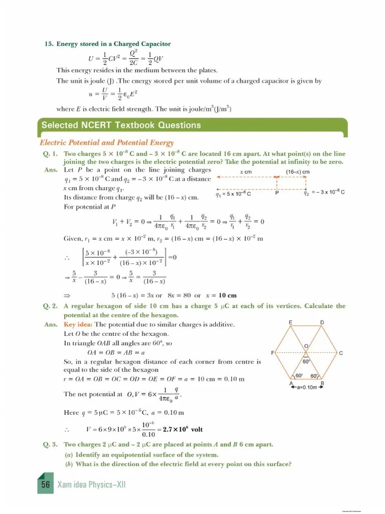 Xam Idea Physics - Class 12 Term 1 And 2 Question Bank | PDF