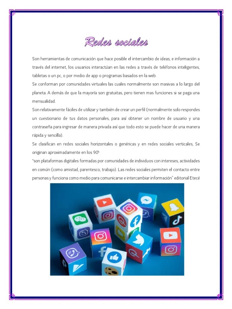Redes Sociales | Descargar Gratis PDF | Servicio De Redes Sociales | Internet