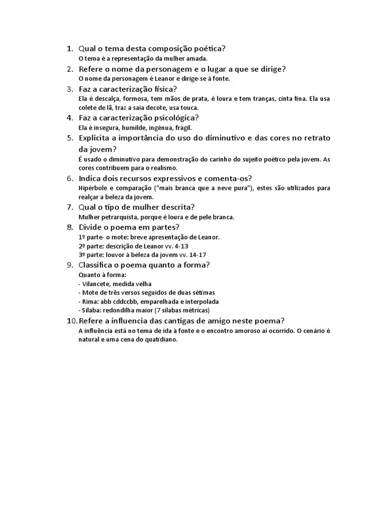 Descalça Vai Para A Fonte | PDF