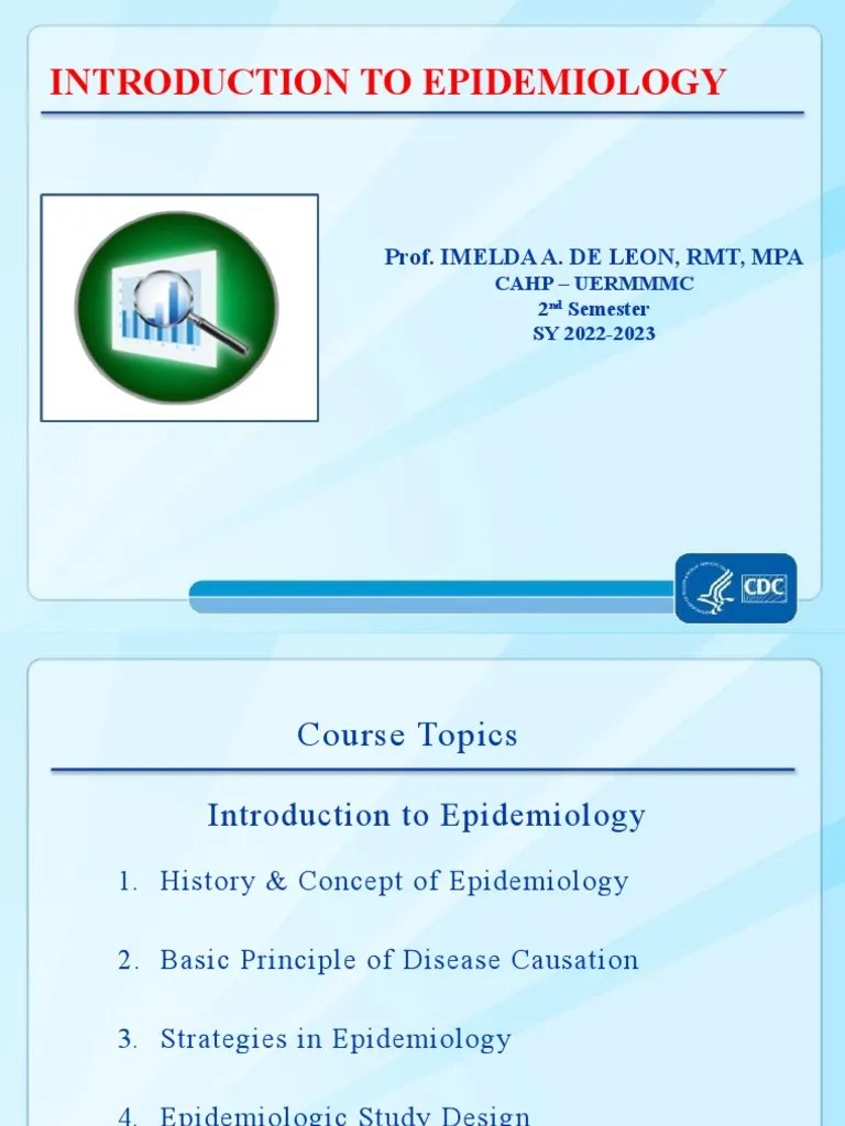 Introduction To Epidemiology | PDF