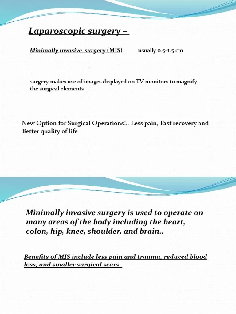 Principles Of Minimal Invasive Surgery | PDF | Medicine | Medical ...