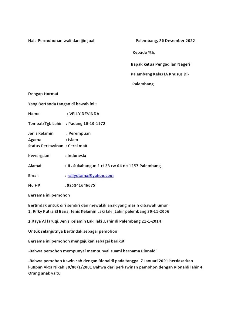 Surat Pengadilan 2 | PDF