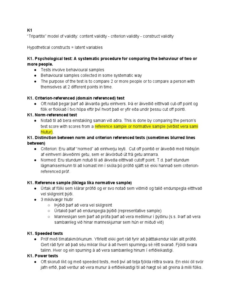 Psychometrics: An Introduction - Chapters 1-5 | PDF