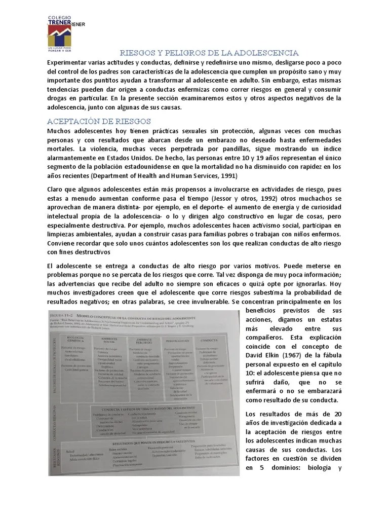 Lectura Salud Mental Adolescentes | PDF | Trastorno Depresivo Mayor | Depresión (estado De ánimo)