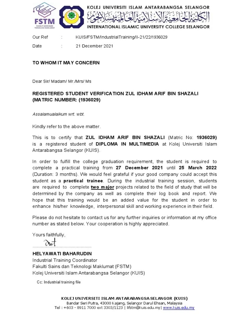 Verification Letter | PDF