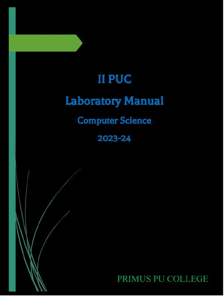 2nd PUC Computer Lab Manual-2023 | PDF | Queue (Abstract Data Type ...