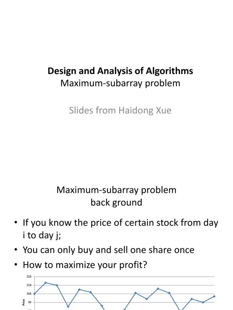 Maximum Subarray Problem | Download Free PDF | Computer Programming ...