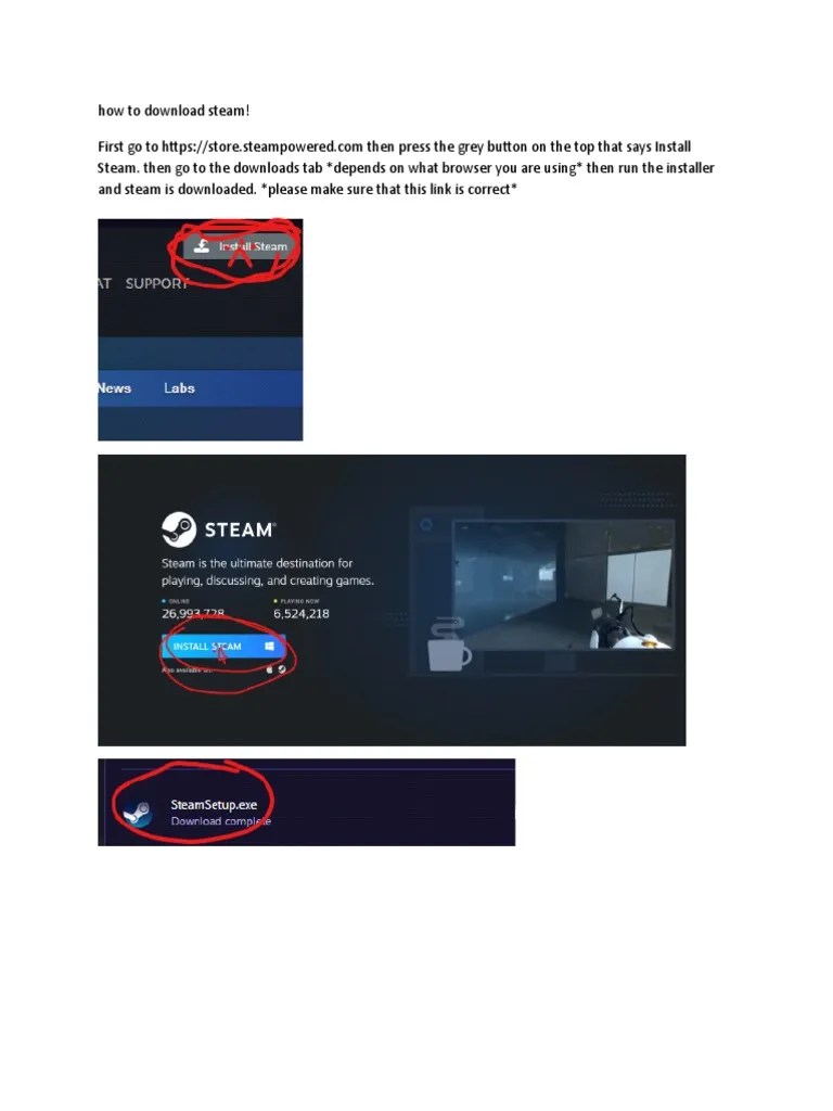How To Download Steam Easy Guide! | PDF