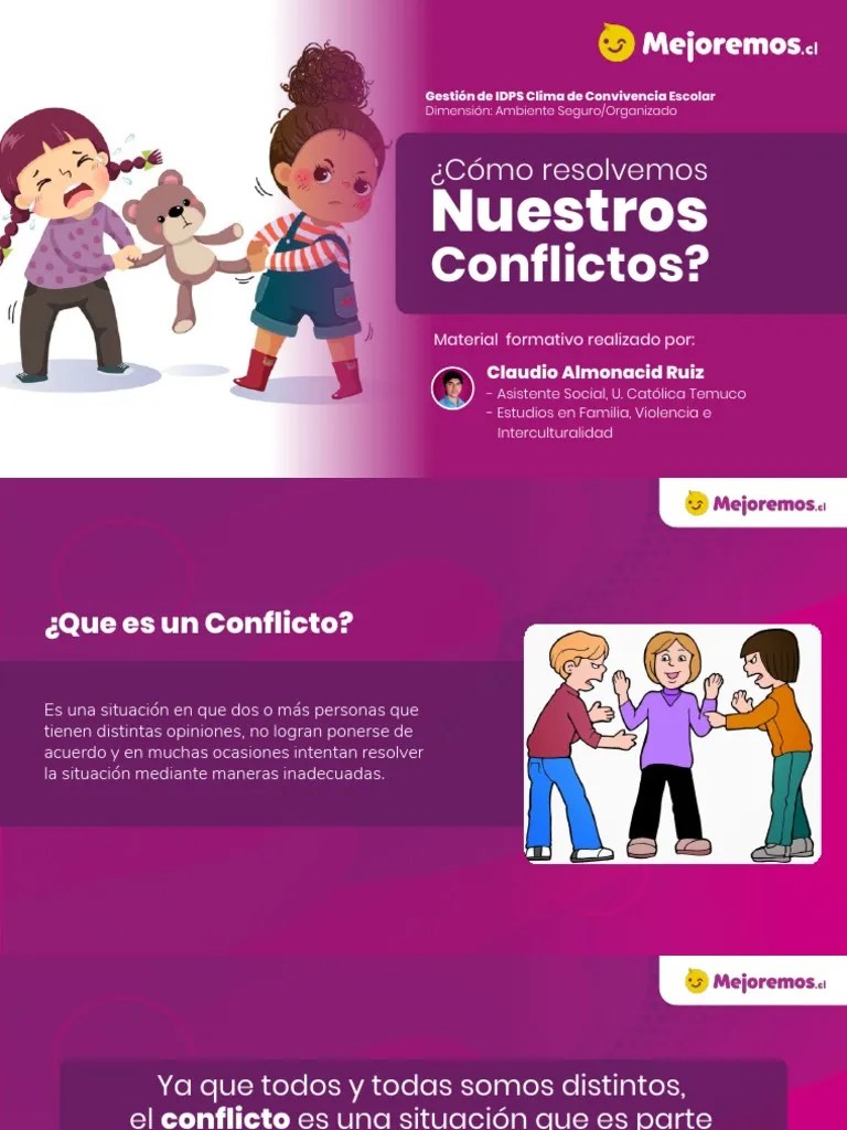 Taller Resolución De Conflictos Escolares 3º Y 4º Basico | PDF | Conflicto (proceso) | Violencia
