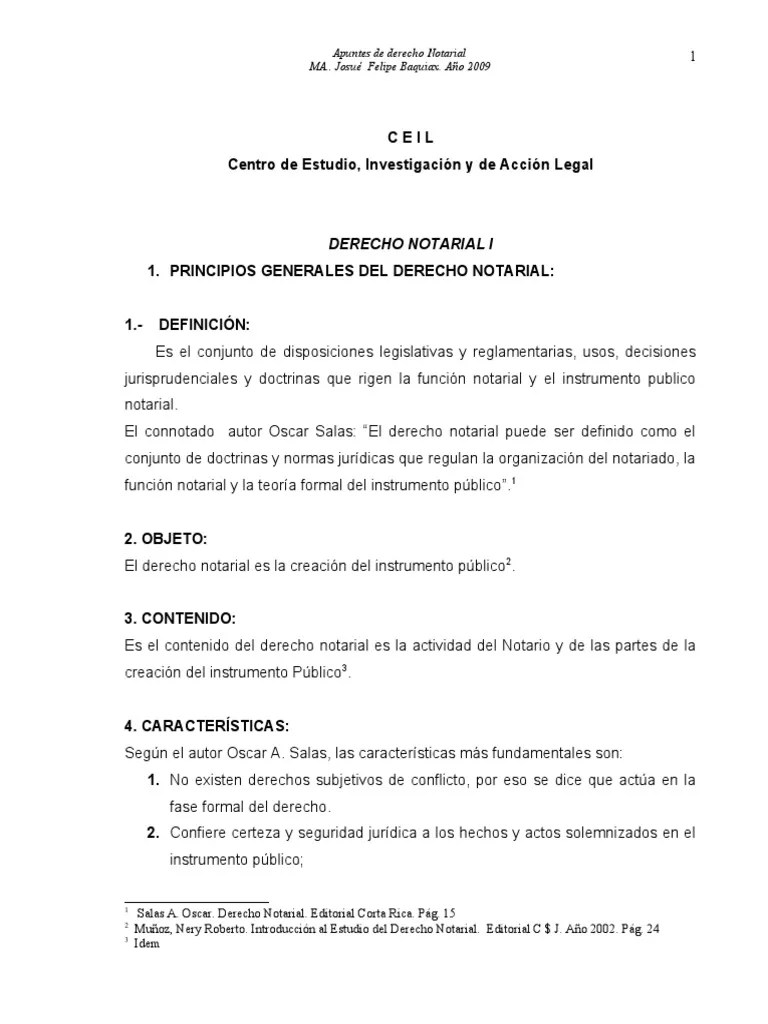 DERECHO NOTARIAL I, II Y III | PDF
