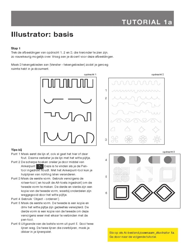 1 Tutorial - Illustrator Basis - Cc2 | PDF