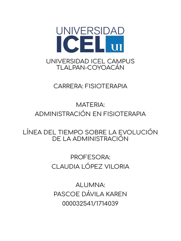 Linea Del Tiempo Evolución De La Administración | PDF | Science | Evolución