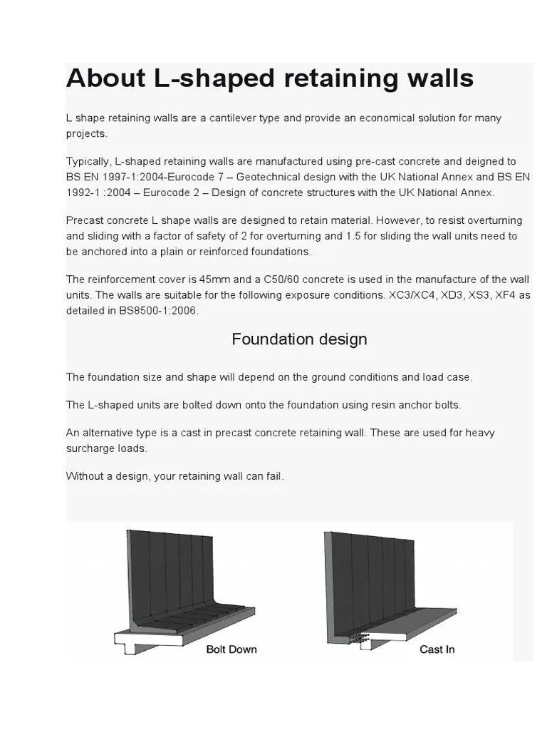 Retaining Wall | PDF | Structural Engineering | Building Engineering