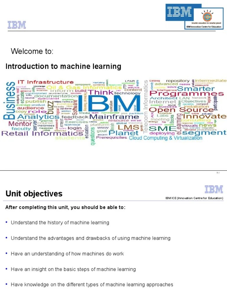 Welcome To:: Introduction To Machine Learning | PDF | Machine Learning ...